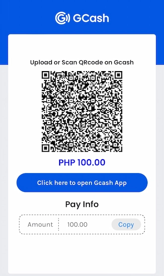 Step 5: Please save the QR code and use your GCash application to scan it